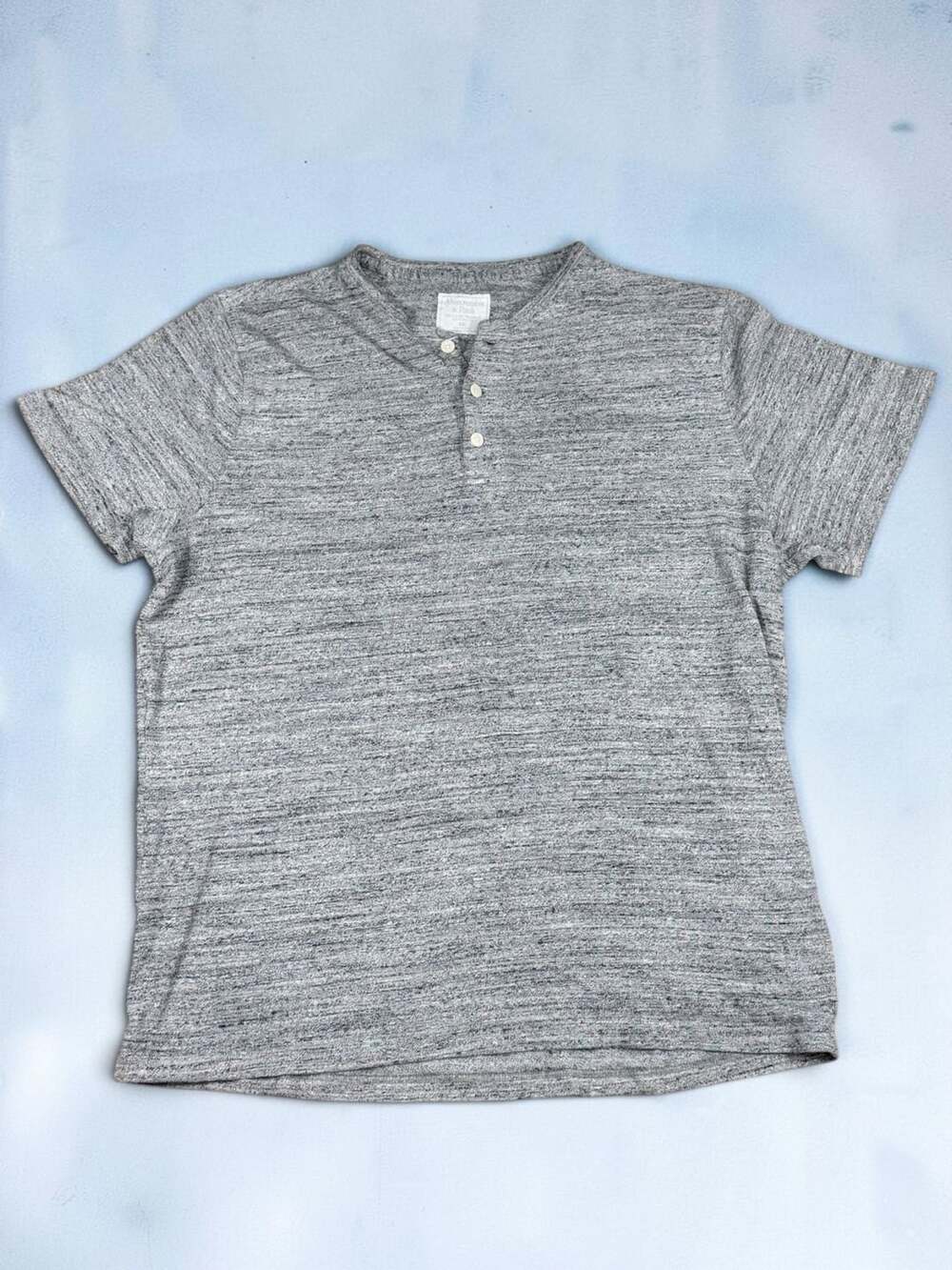 Abercrombie & Fitch Henley Shirt Size XXL Gray Short Sleeve Cotton